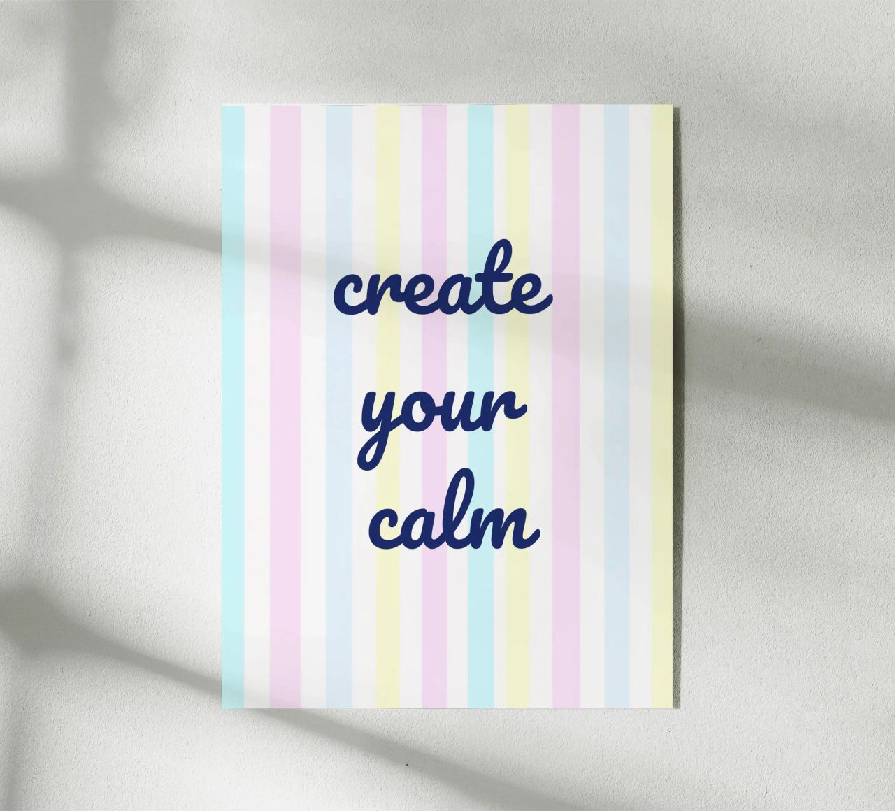 Create Your Calm plexiglass da Words by Niki