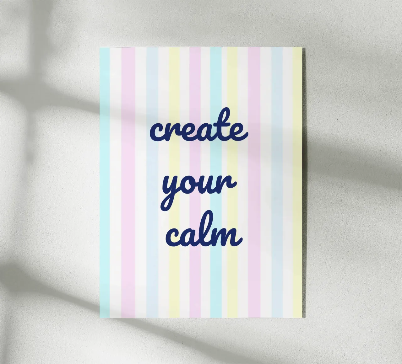 Create Your Calm plexiglass da Words by Niki