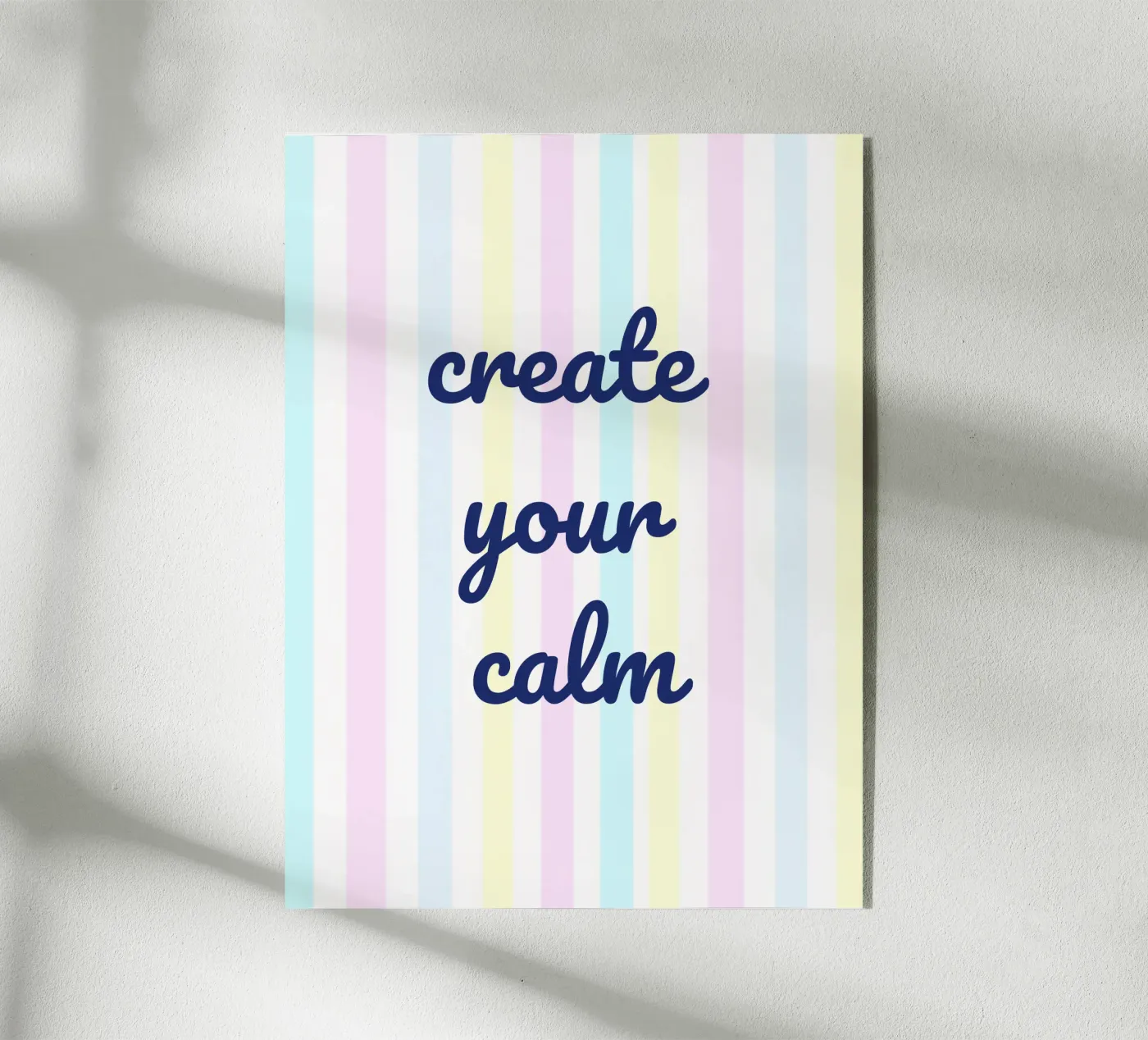 Create Your Calm Acryl-Glas von Words by Niki