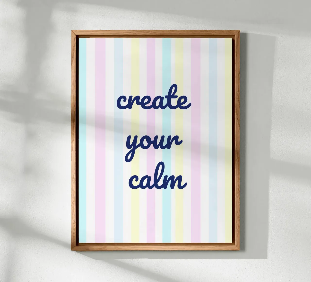 Create Your Calm alluminio dibond da Words by Niki