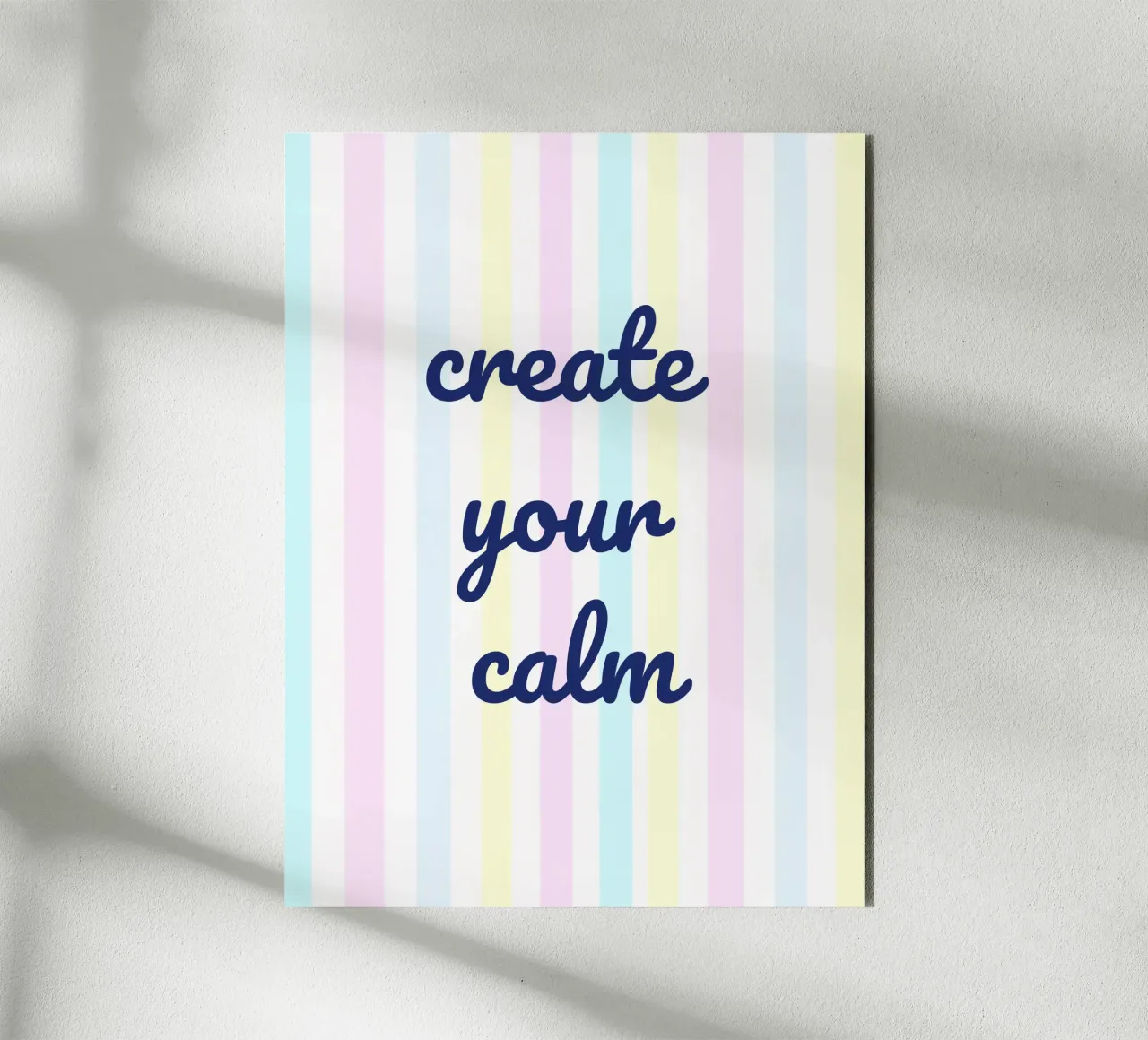 Create Your Calm alluminio dibond da Words by Niki