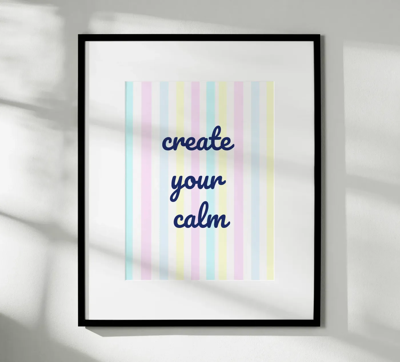 Create Your Calm poster van Words by Niki