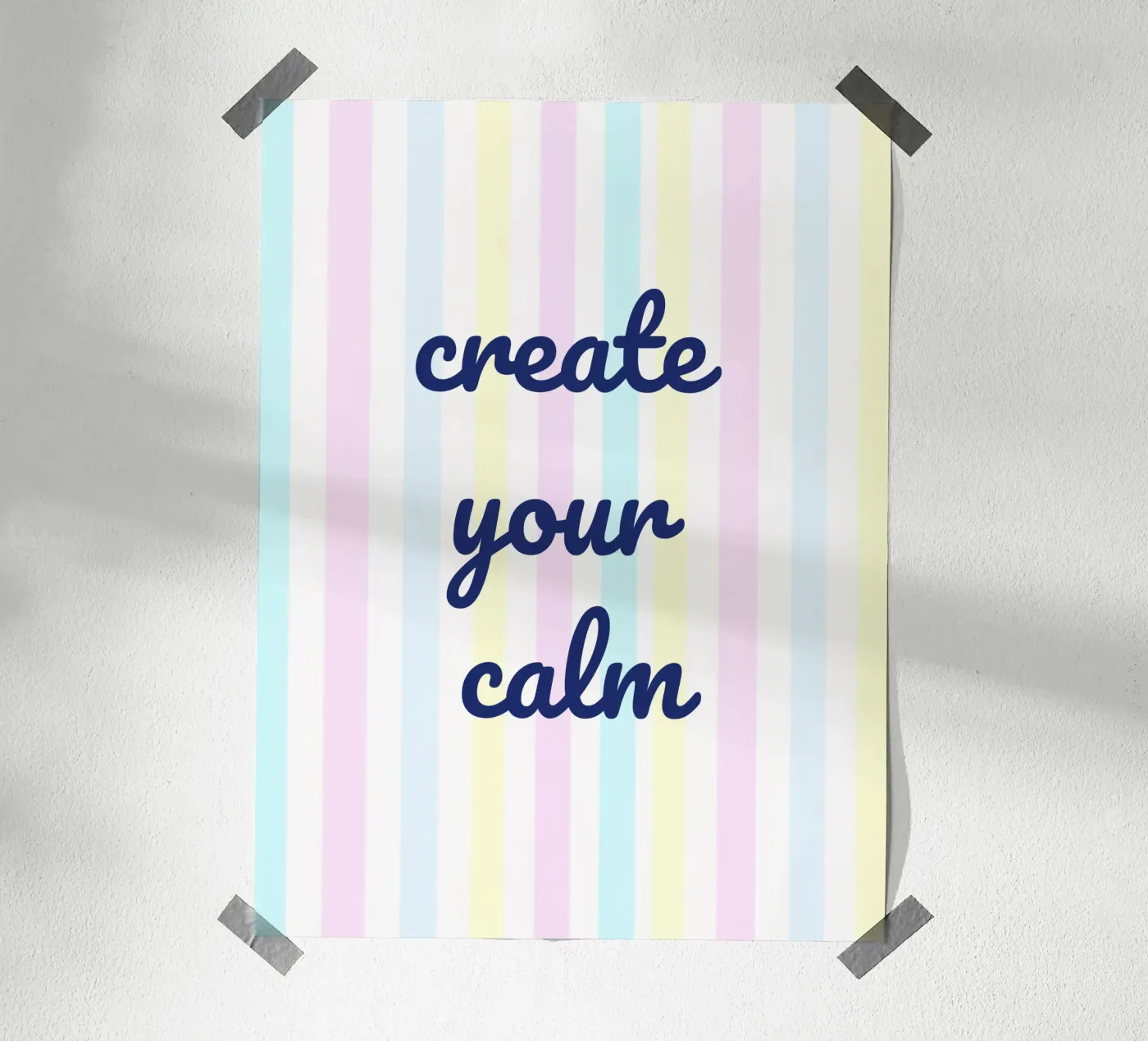 Create Your Calm poster van Words by Niki