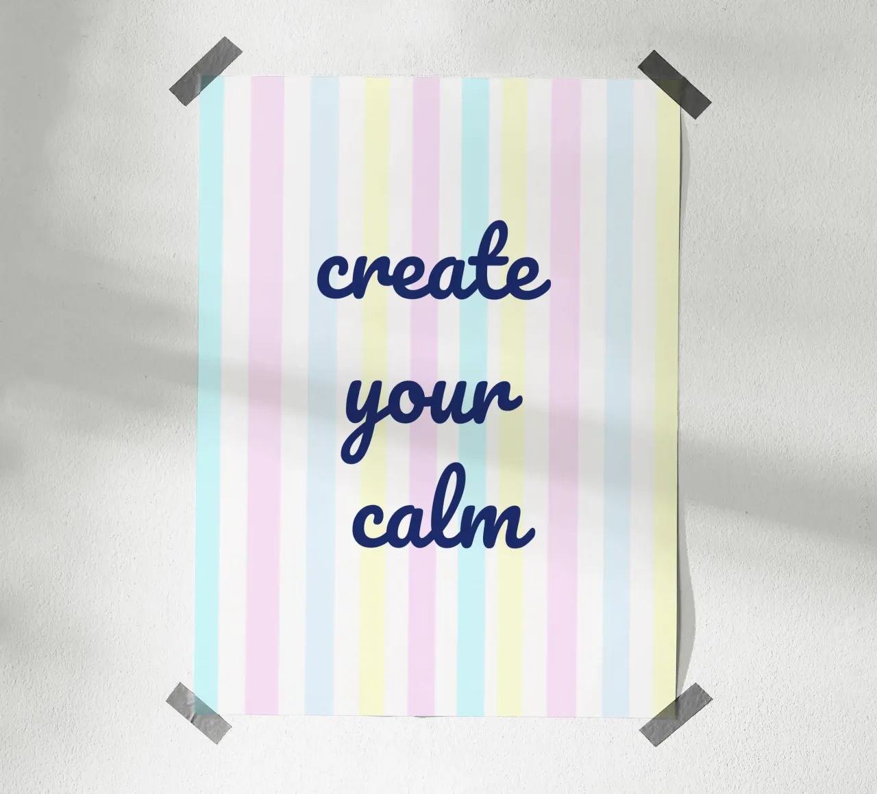 Create Your Calm poster da Words by Niki