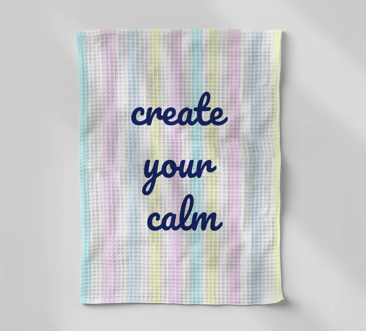 Create Your Calm torchon de Words by Niki
