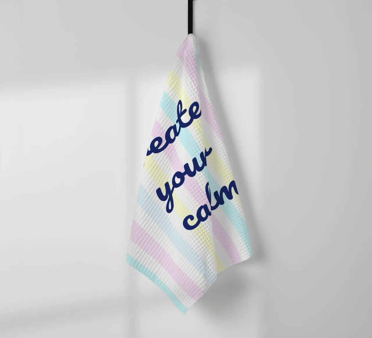 Create Your Calm torchon de Words by Niki