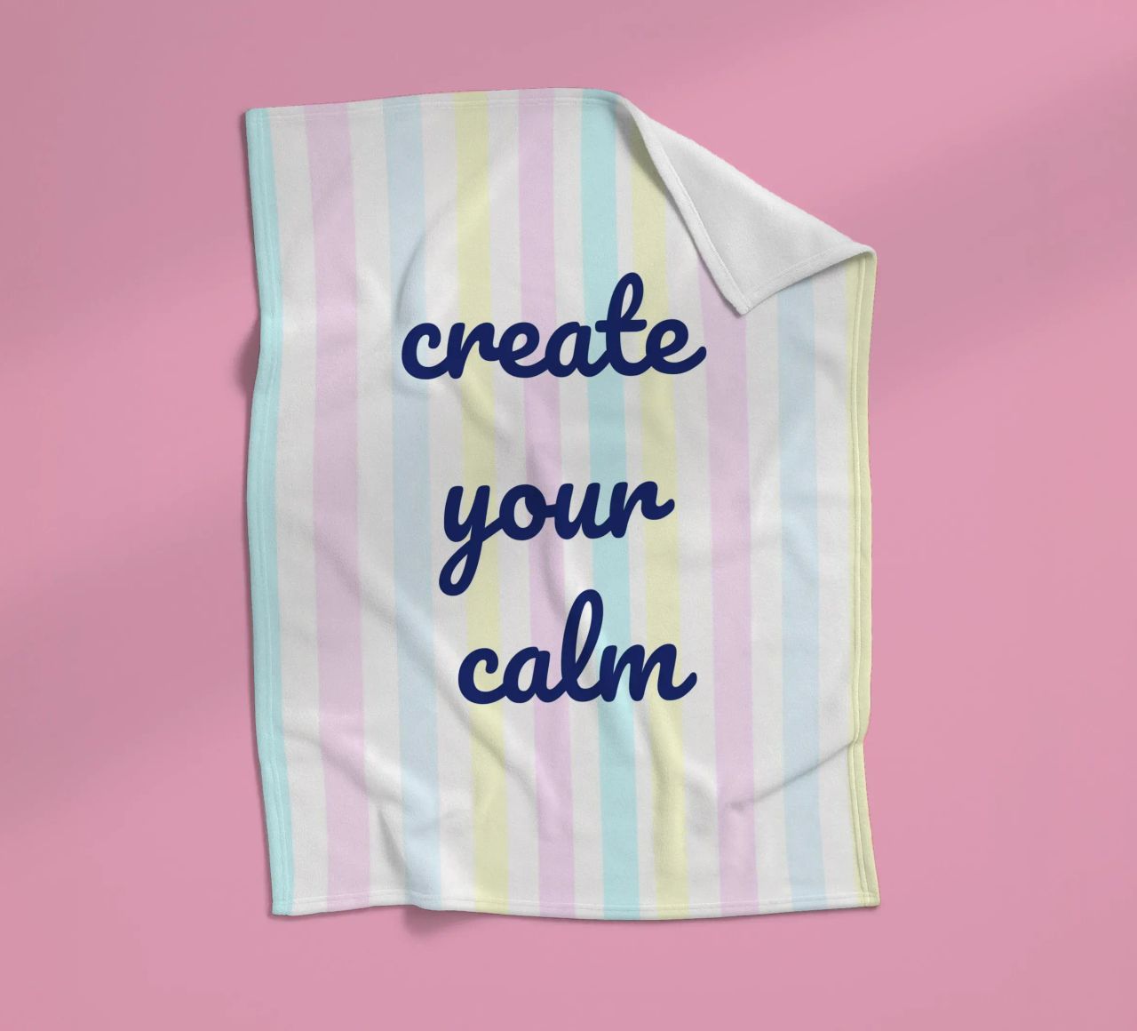 Create Your Calm coperta in pile da Words by Niki