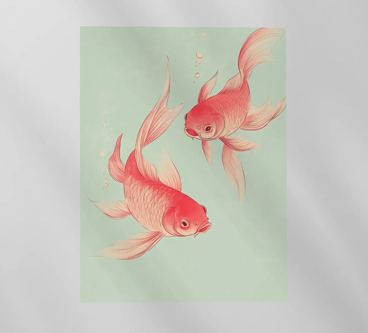 Red koi fish pellicola backlit da IamHomeStudio