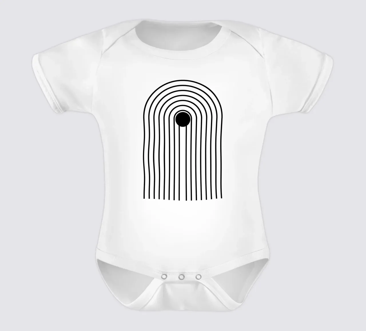 Arco body neonato maniche corte da Rose Beck Art