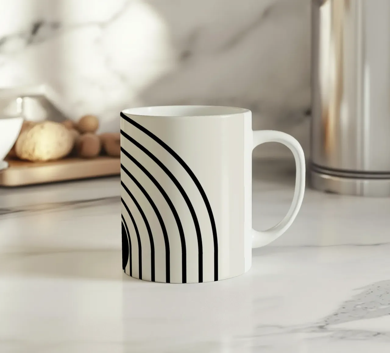 Arco tazza in ceramica da Rose Beck Art