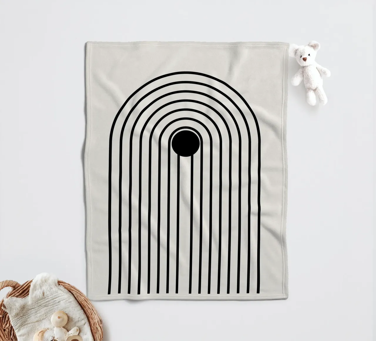 Arco coperta in pile da Rose Beck Art