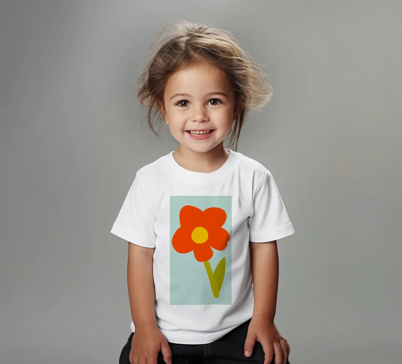 Fiore pop vibrante t-shirt bambini da Moonlite Desire