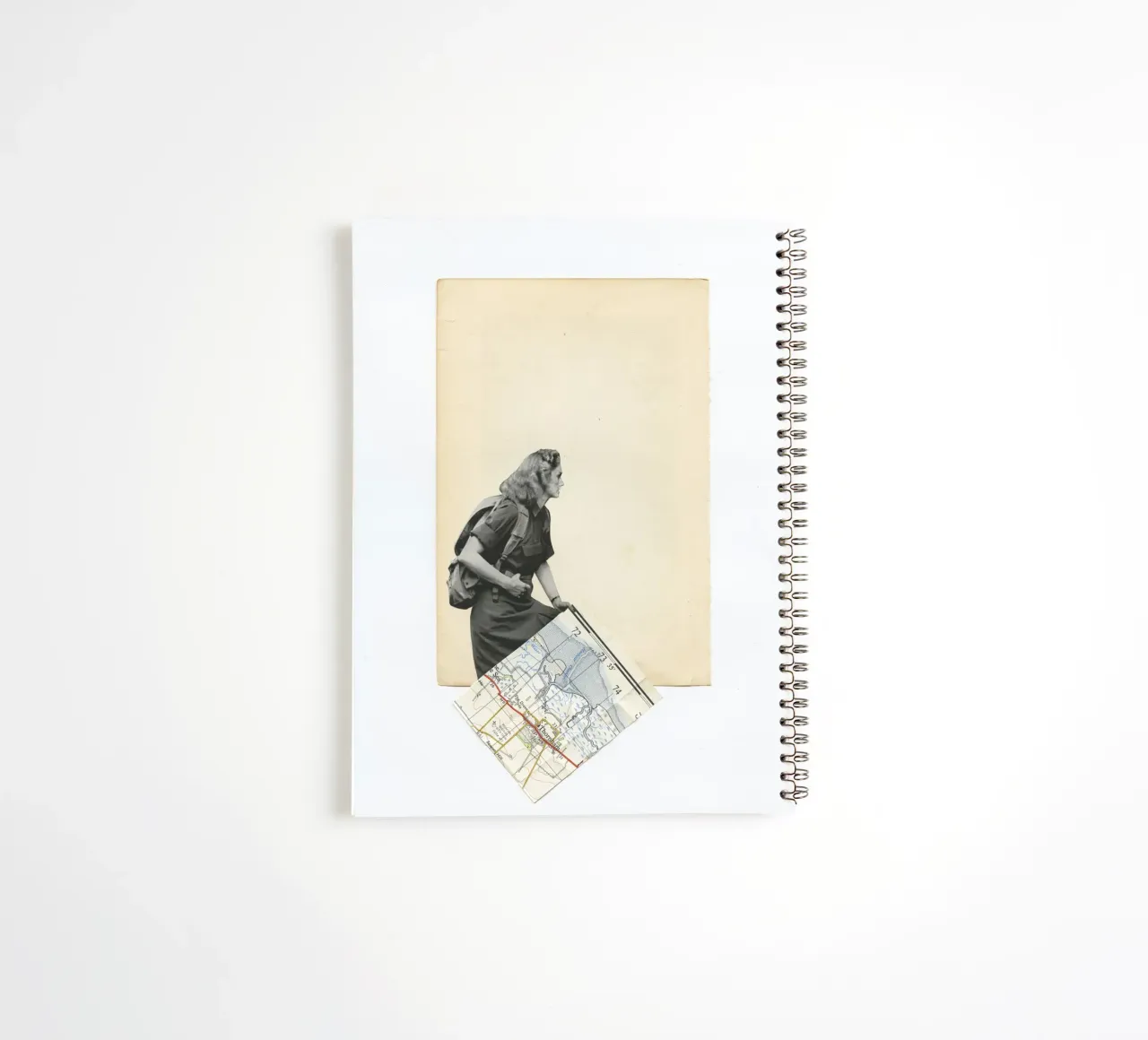 Lost spiral notebook by Cassia Beck Collage