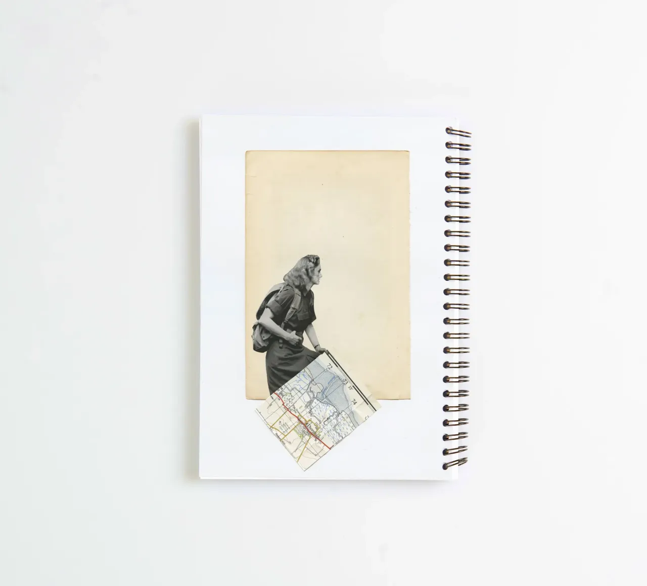 Lost spiral notebook by Cassia Beck Collage