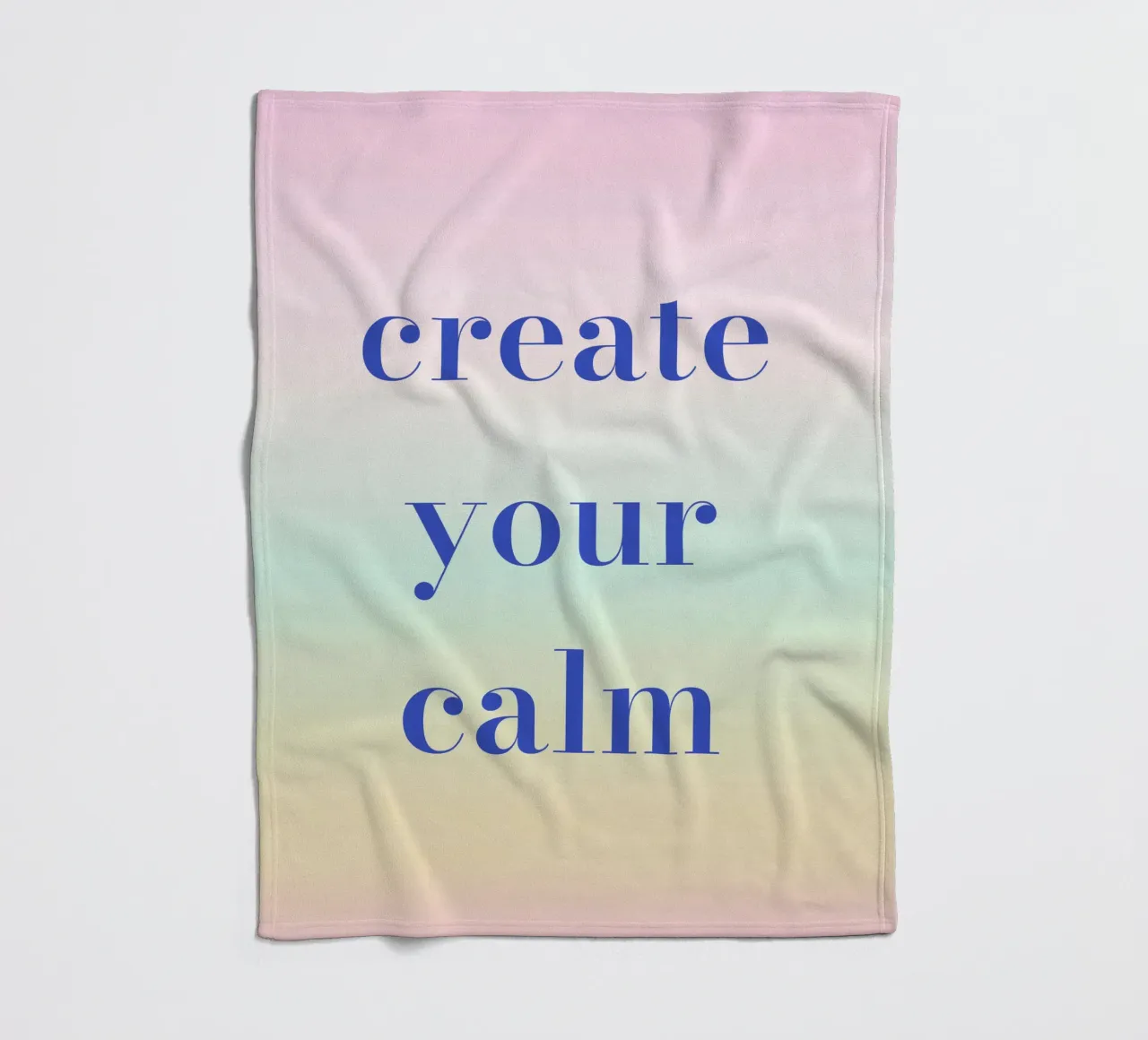 Create Your Calm coperta in pile da Words by Niki
