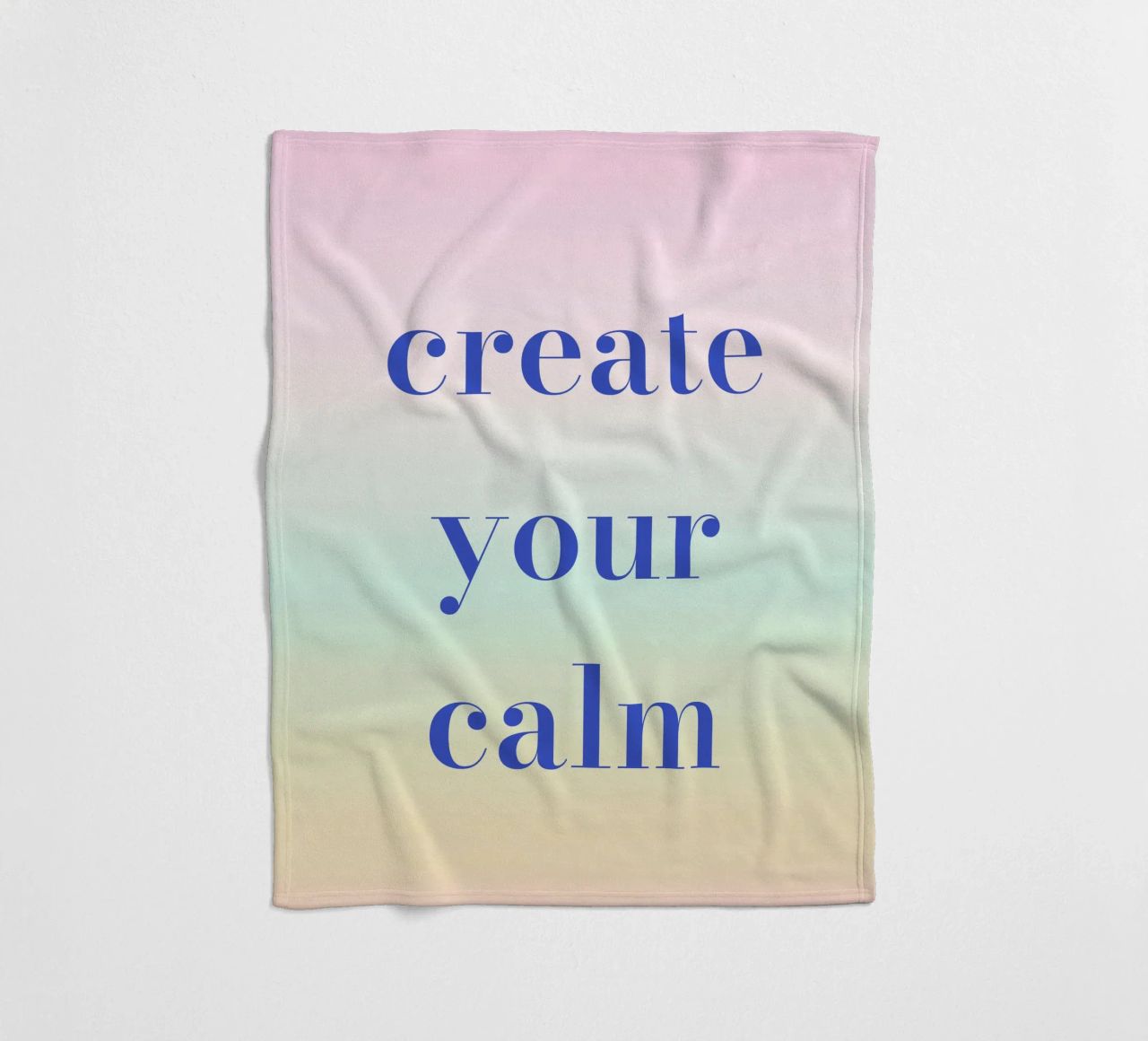Create Your Calm coperta in pile da Words by Niki