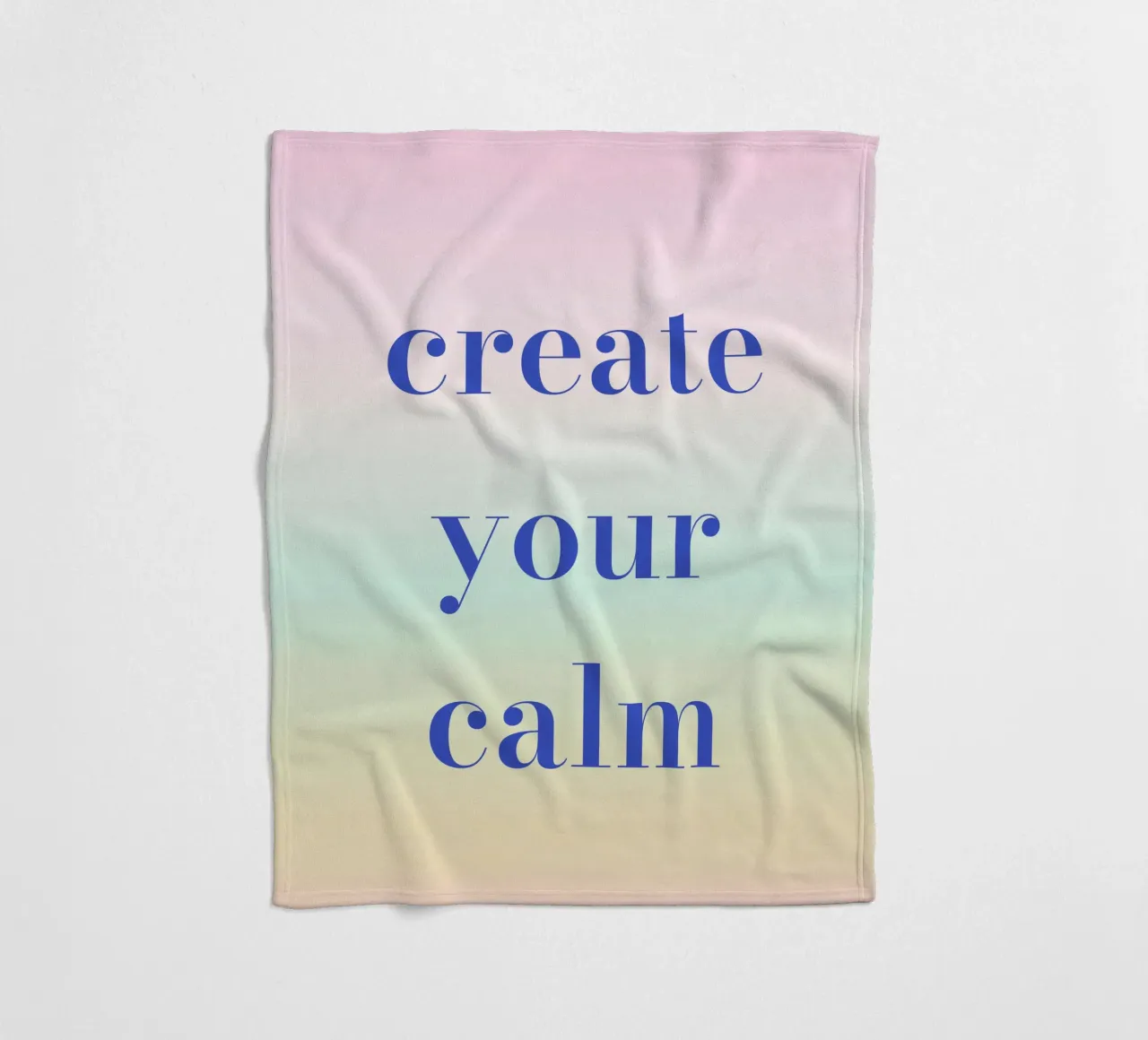 Create Your Calm coperta in pile da Words by Niki