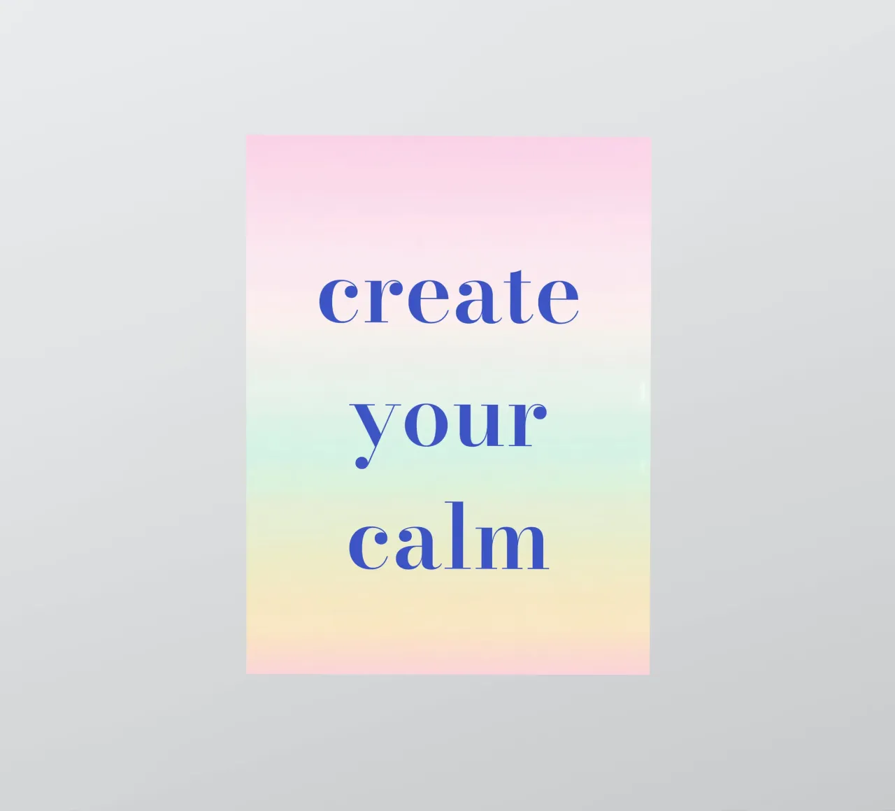 Create Your Calm adesivo da Words by Niki