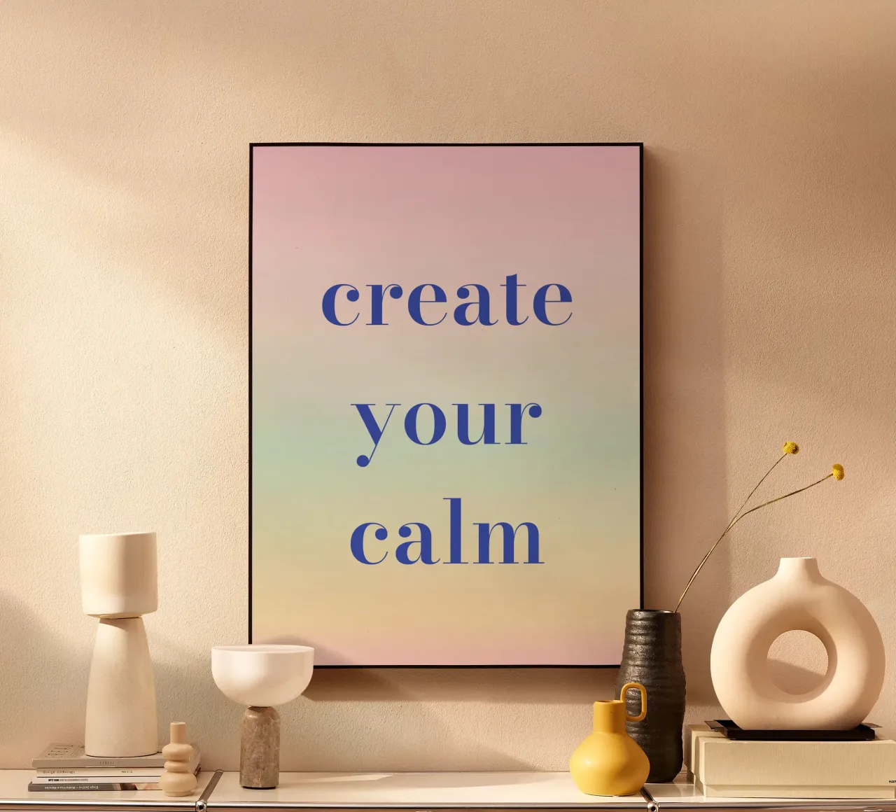 Create Your Calm plexiglass da Words by Niki