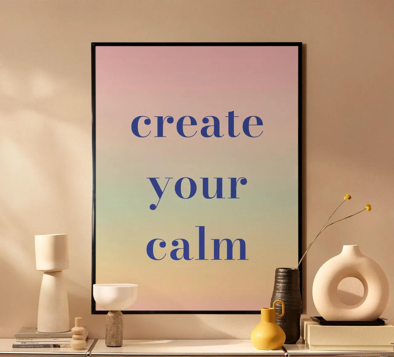 Create Your Calm poster de Words by Niki