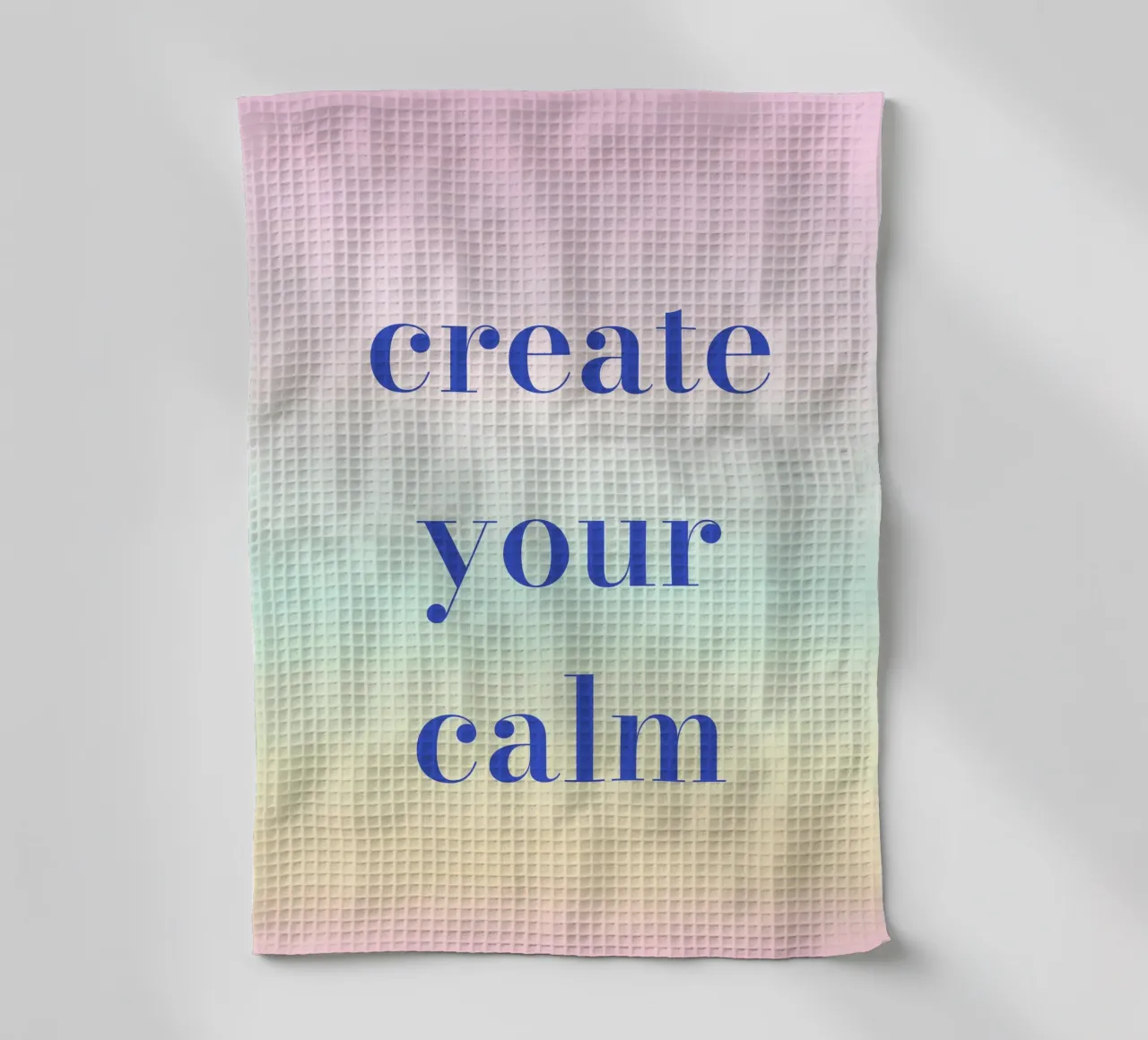 Create Your Calm torchon de Words by Niki