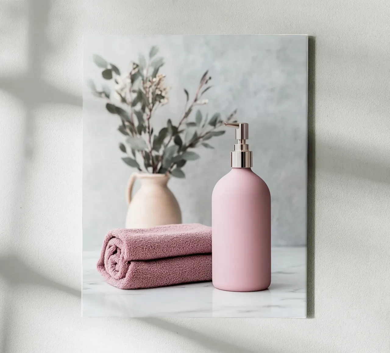Blush Serenity canvas met Baklijst van PhotoVibe Decor