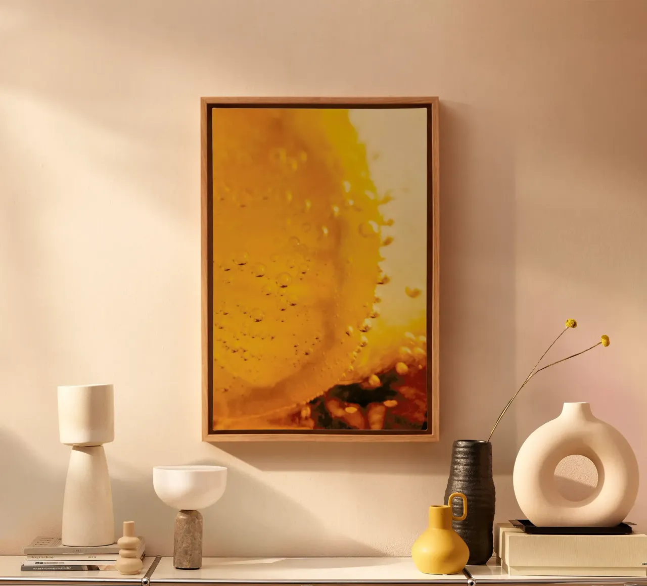 Lemon Close Up canvas by Sebastian Hilgetag