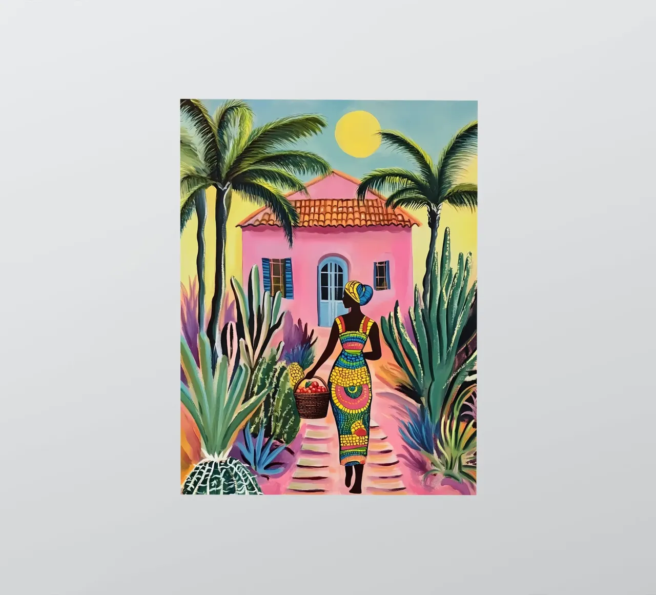 Colorful afrocentric woman sticker by IamHomeStudio