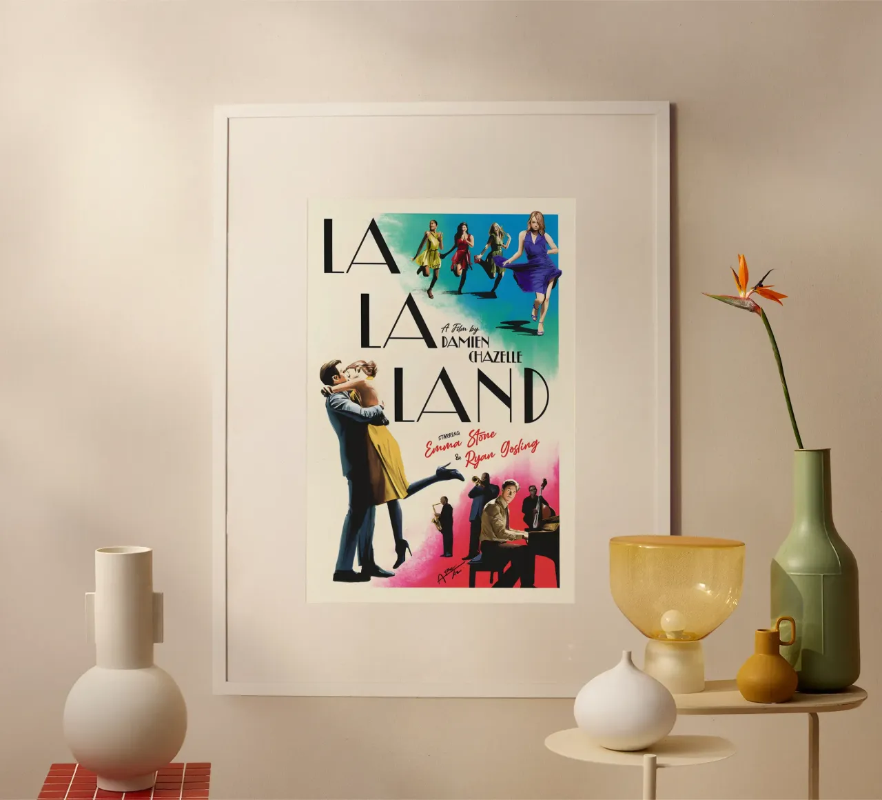 La La Land Movie poster con telaio in plastica da STAR CINEPLEX