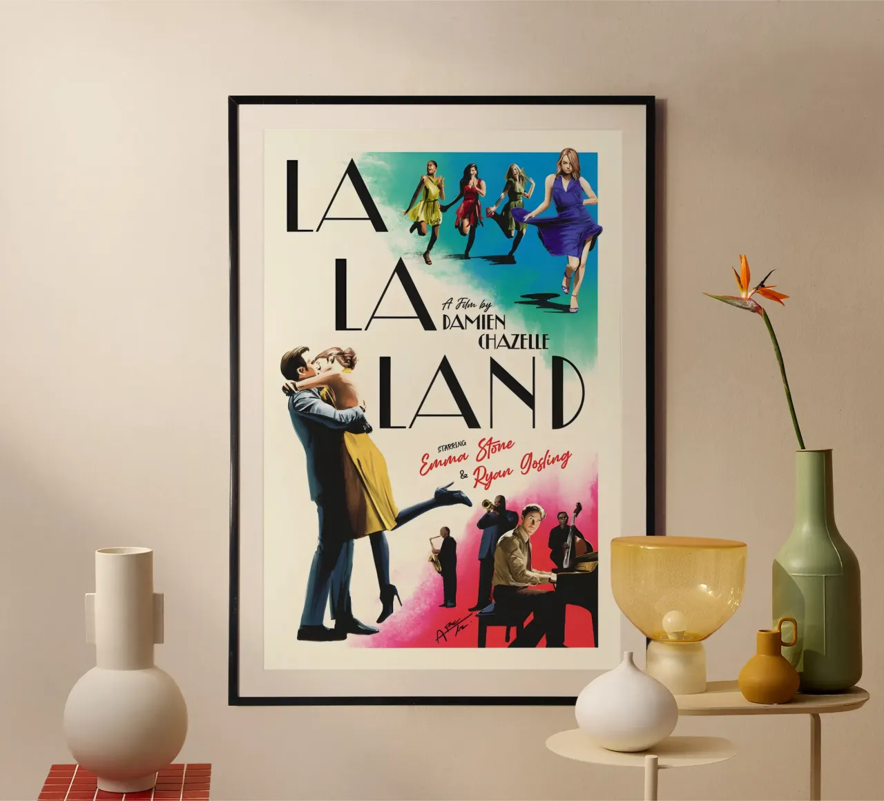 La La Land Movie poster con telaio in plastica da STAR CINEPLEX