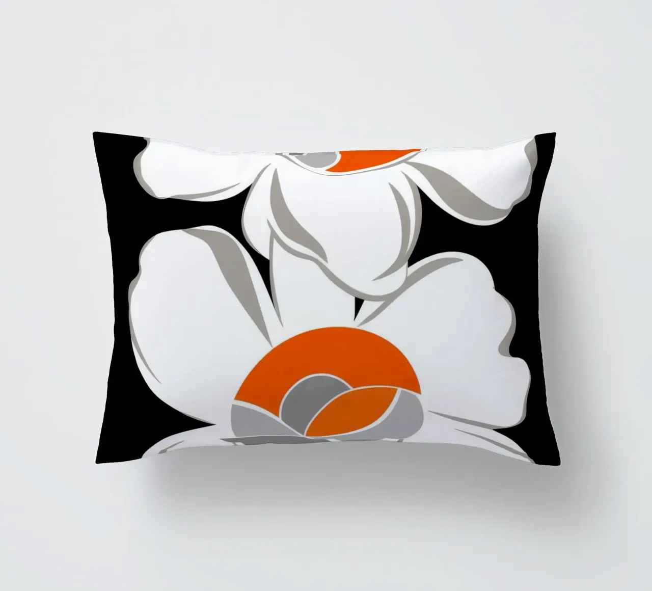 Pila di fiori modernista cuscino da Moonlite Desire