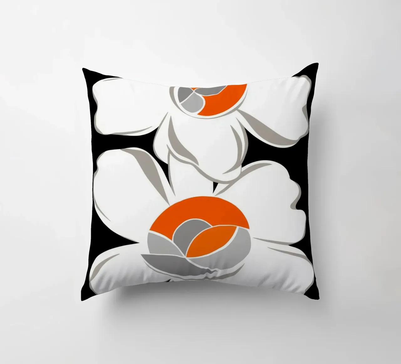 Pila di fiori modernista cuscino da Moonlite Desire
