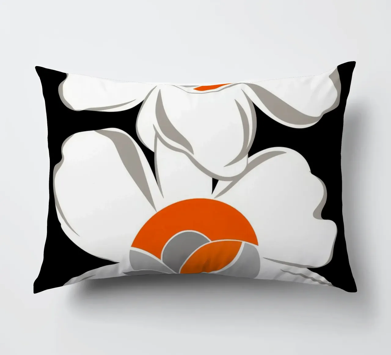 Pila di fiori modernista cuscino da Moonlite Desire