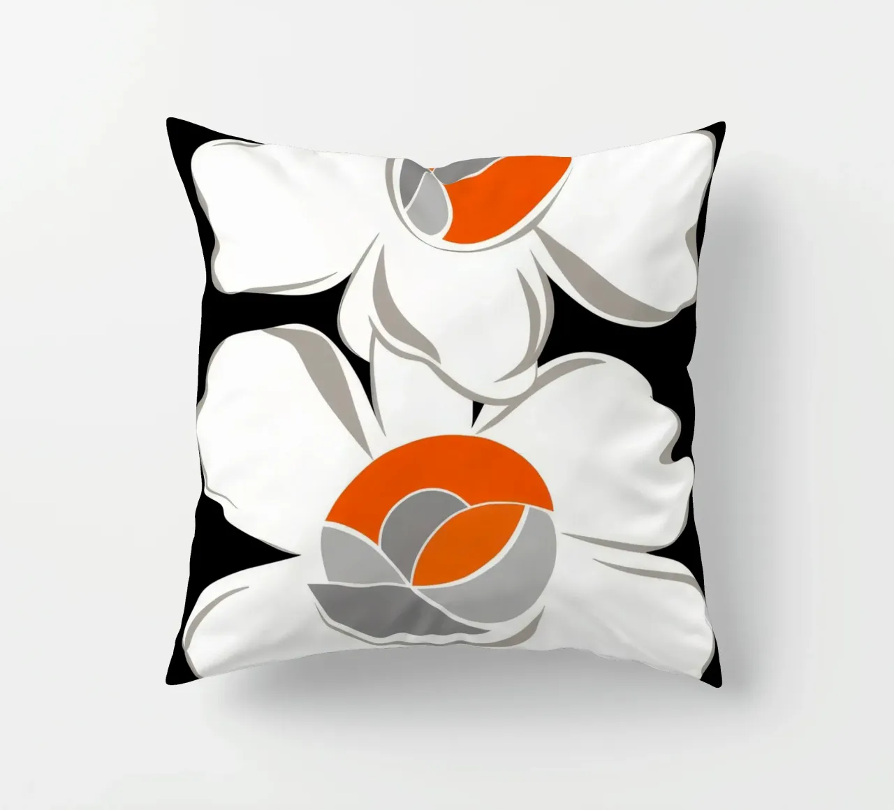 Pila di fiori modernista cuscino da Moonlite Desire
