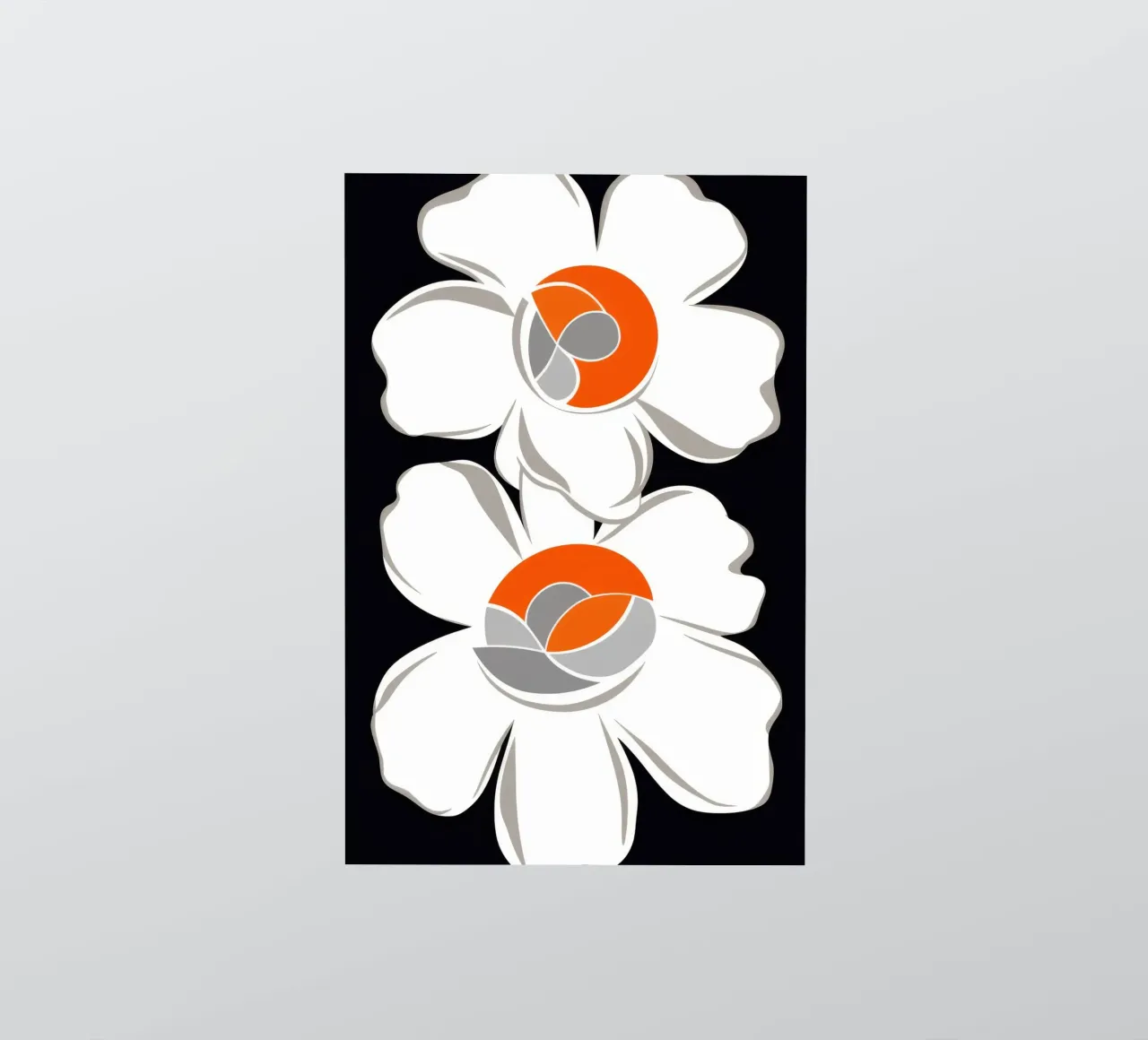 Modernist Bloom Stack Sticker von Moonlite Desire