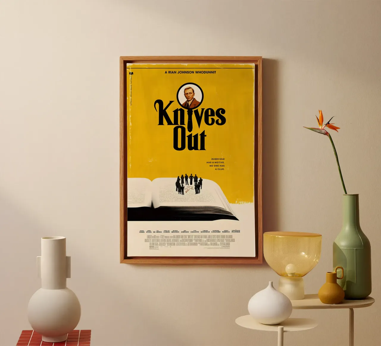 Knives Out La película lienzo con Marco flotante de STAR CINEPLEX