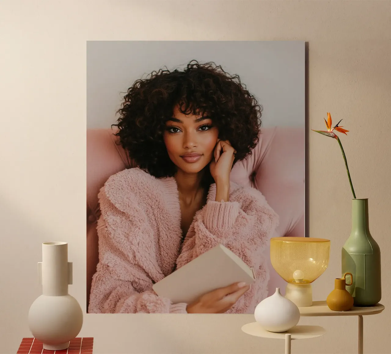 Blush Serenity alluminio dibond da PhotoVibe Decor
