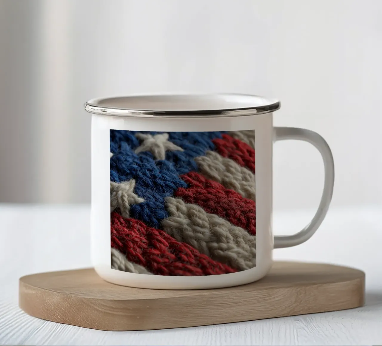 4th of July (3) tazza in smalto da Motivate-Today