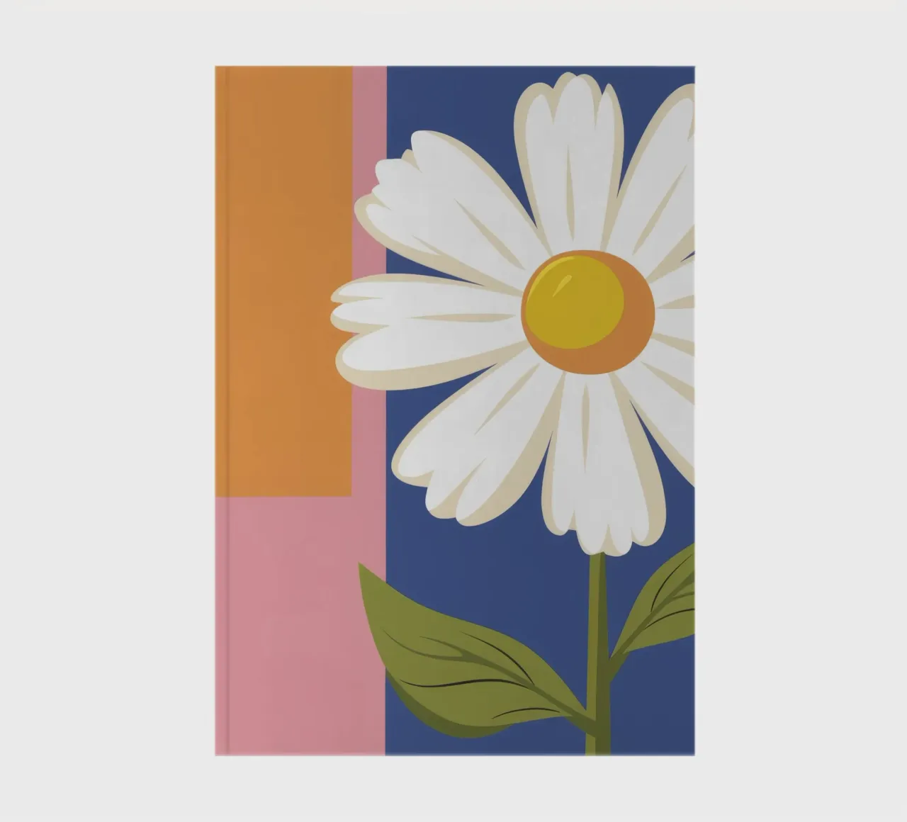 Geometric Daisy View notebook by Moonlite Desire