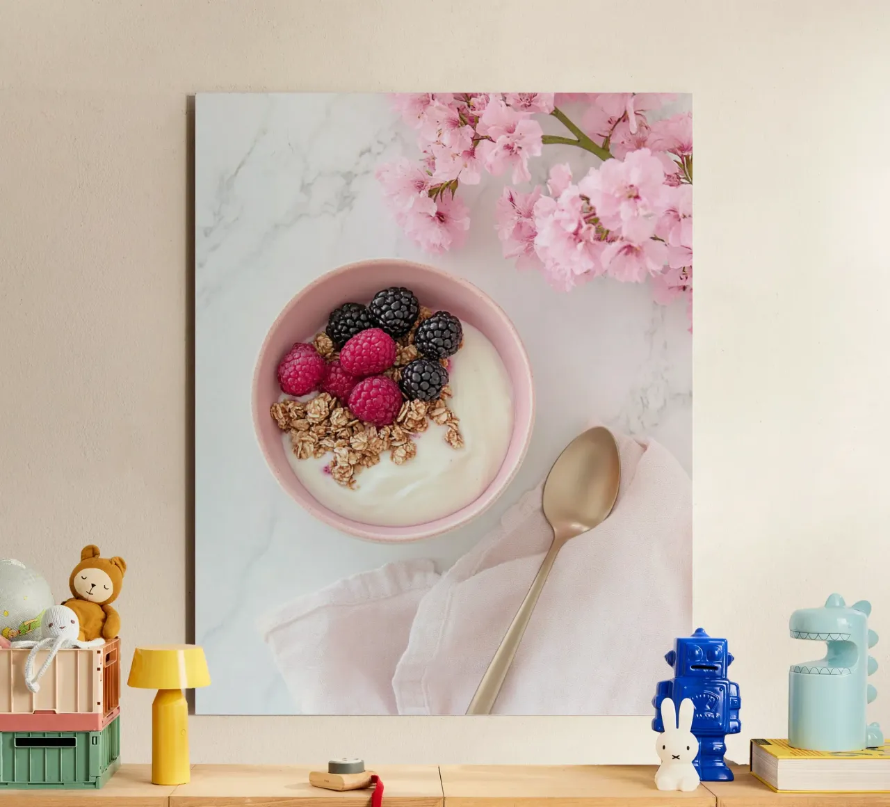 Blush Serenity alluminio dibond da PhotoVibe Decor