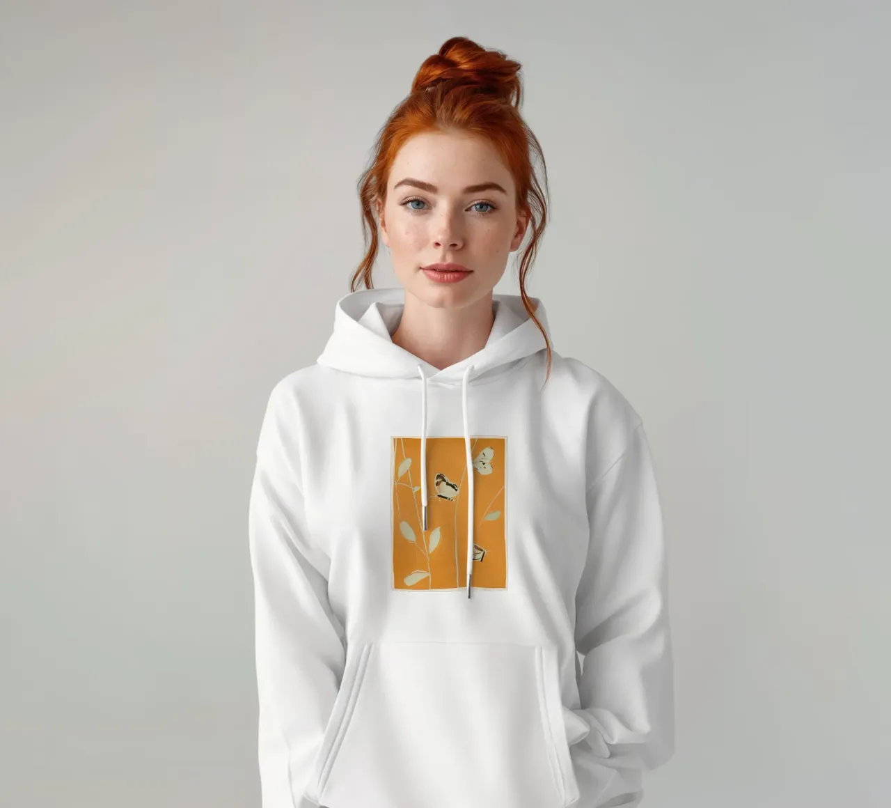Farfalle 3 felpa con cappuccio da ThingDesign