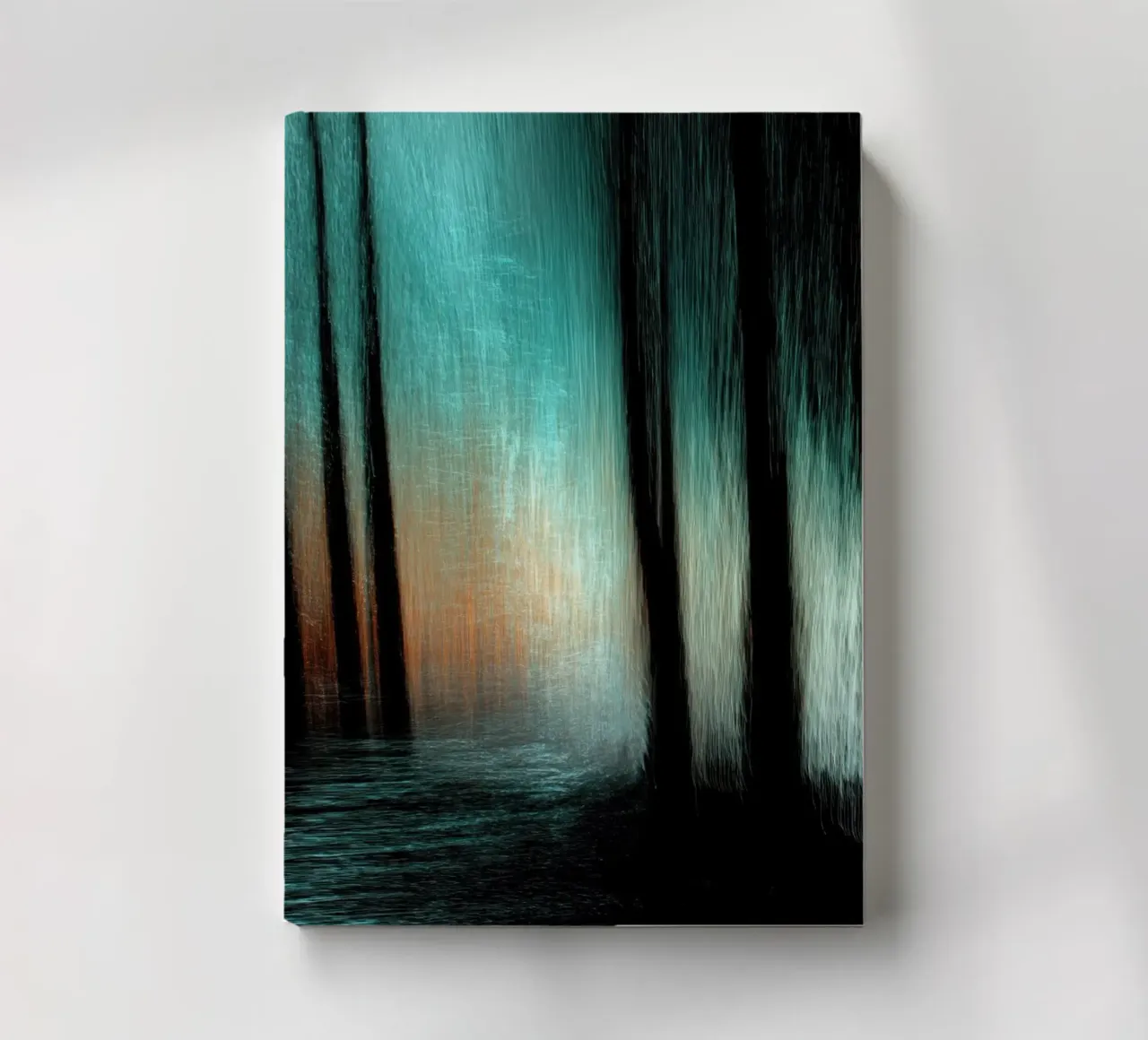 Abstract bos notitieboek van Imagine