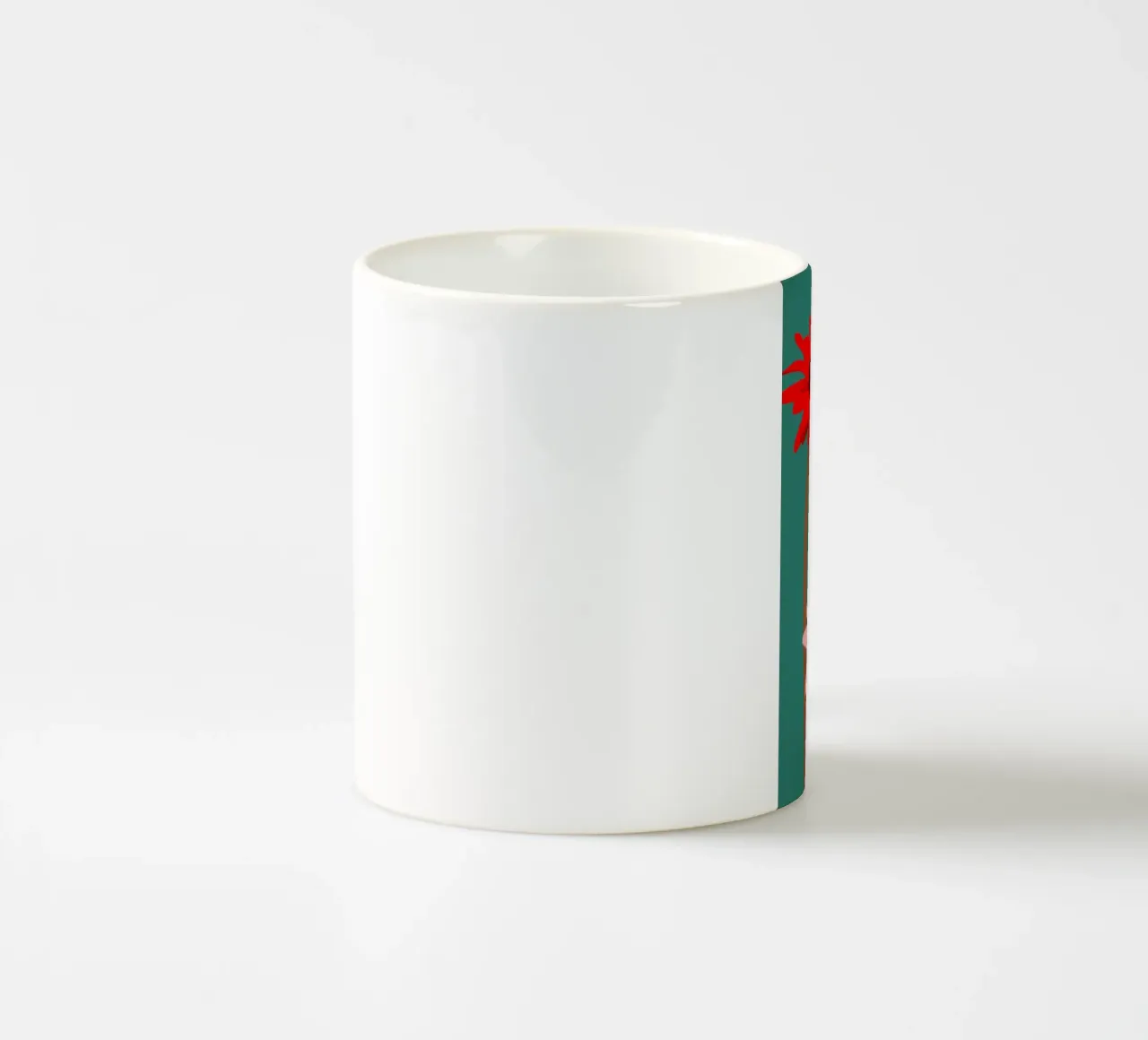 Steli cremisi di colore verde acqua tazza in ceramica da Moonlite Desire