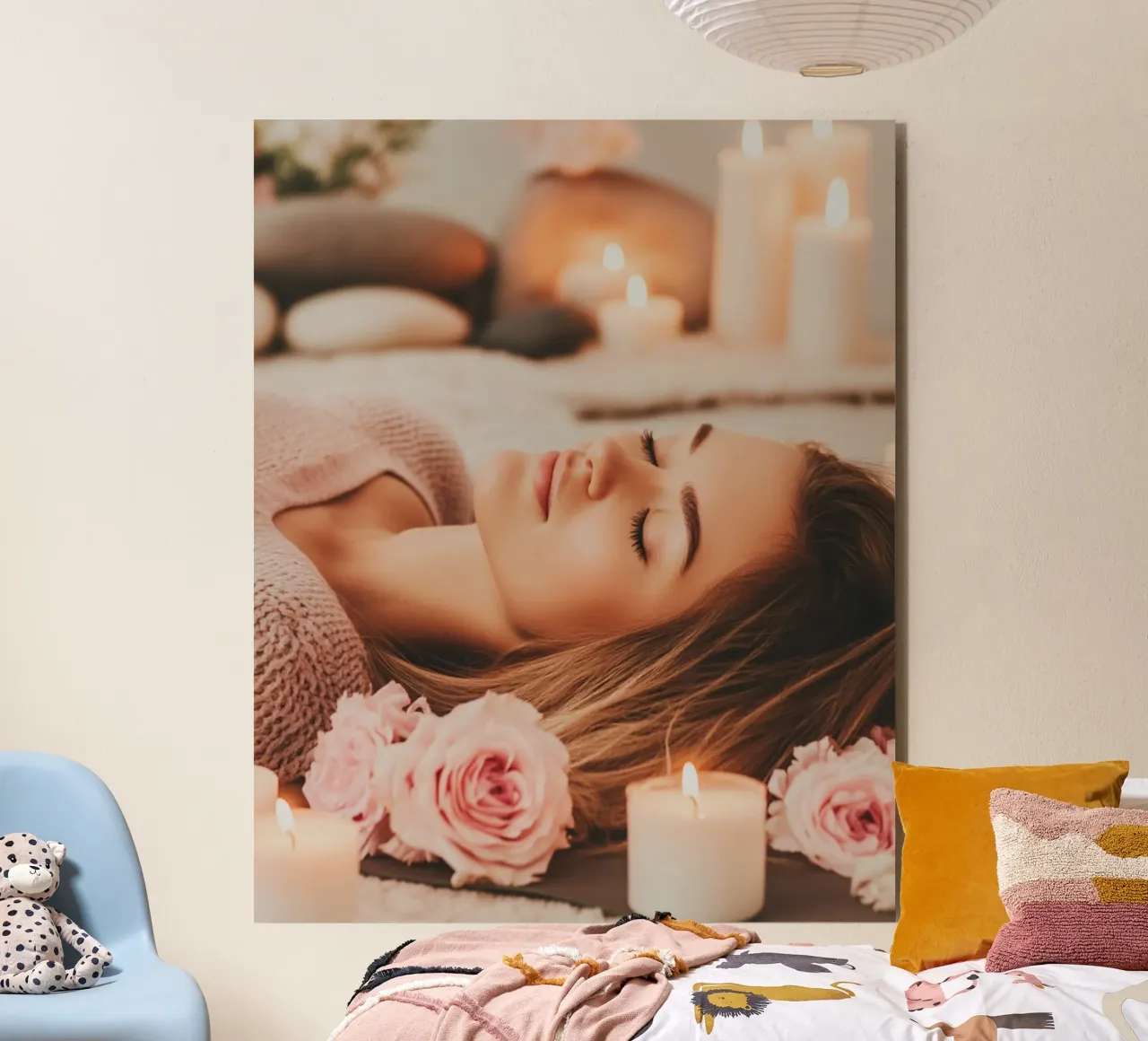 Blush Serenity alluminio dibond da PhotoVibe Decor