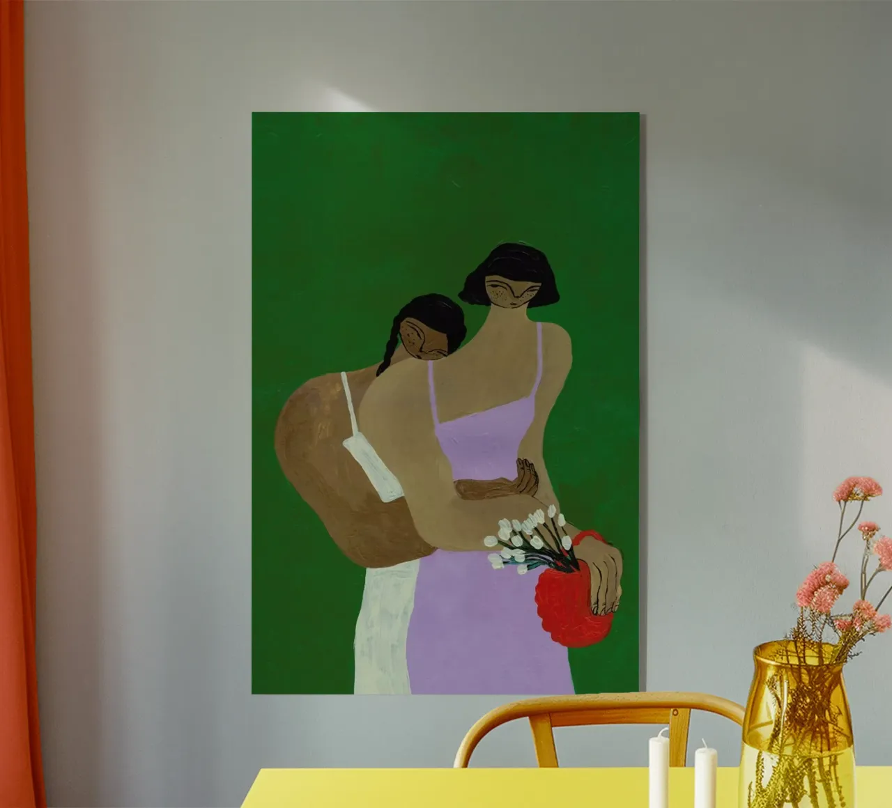 Flowers are always a good Idea plexiglass da Nudes and Croissants