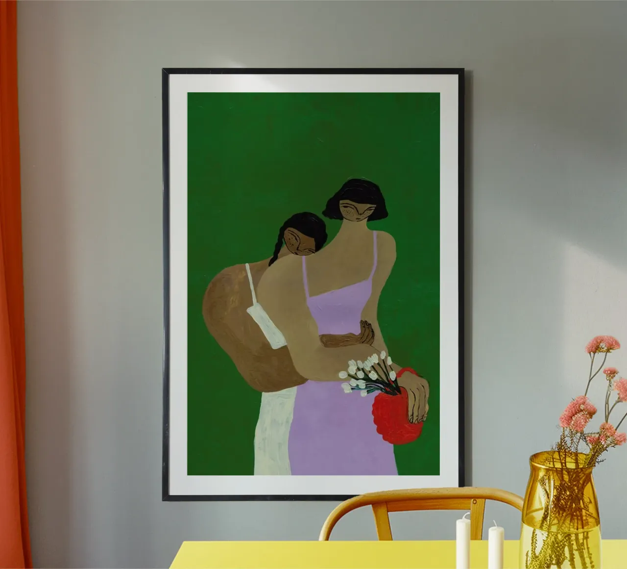 Flowers are always a good Idea carta hahnemühle da Nudes and Croissants