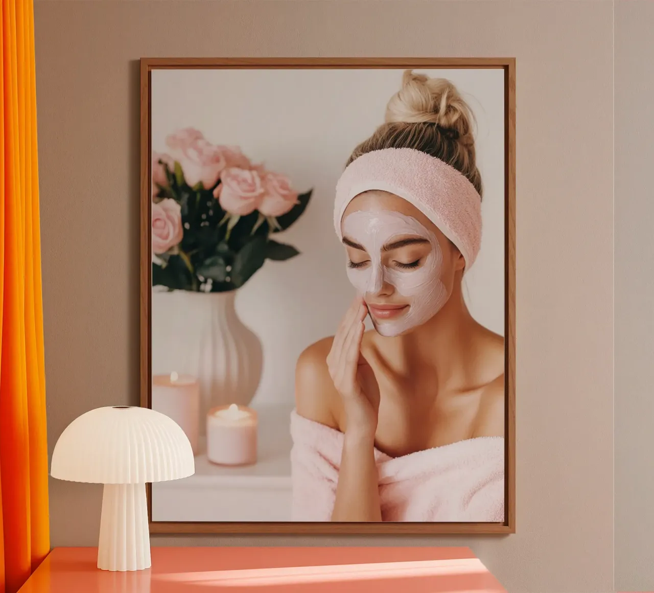 Blush Serenity alluminio dibond da PhotoVibe Decor