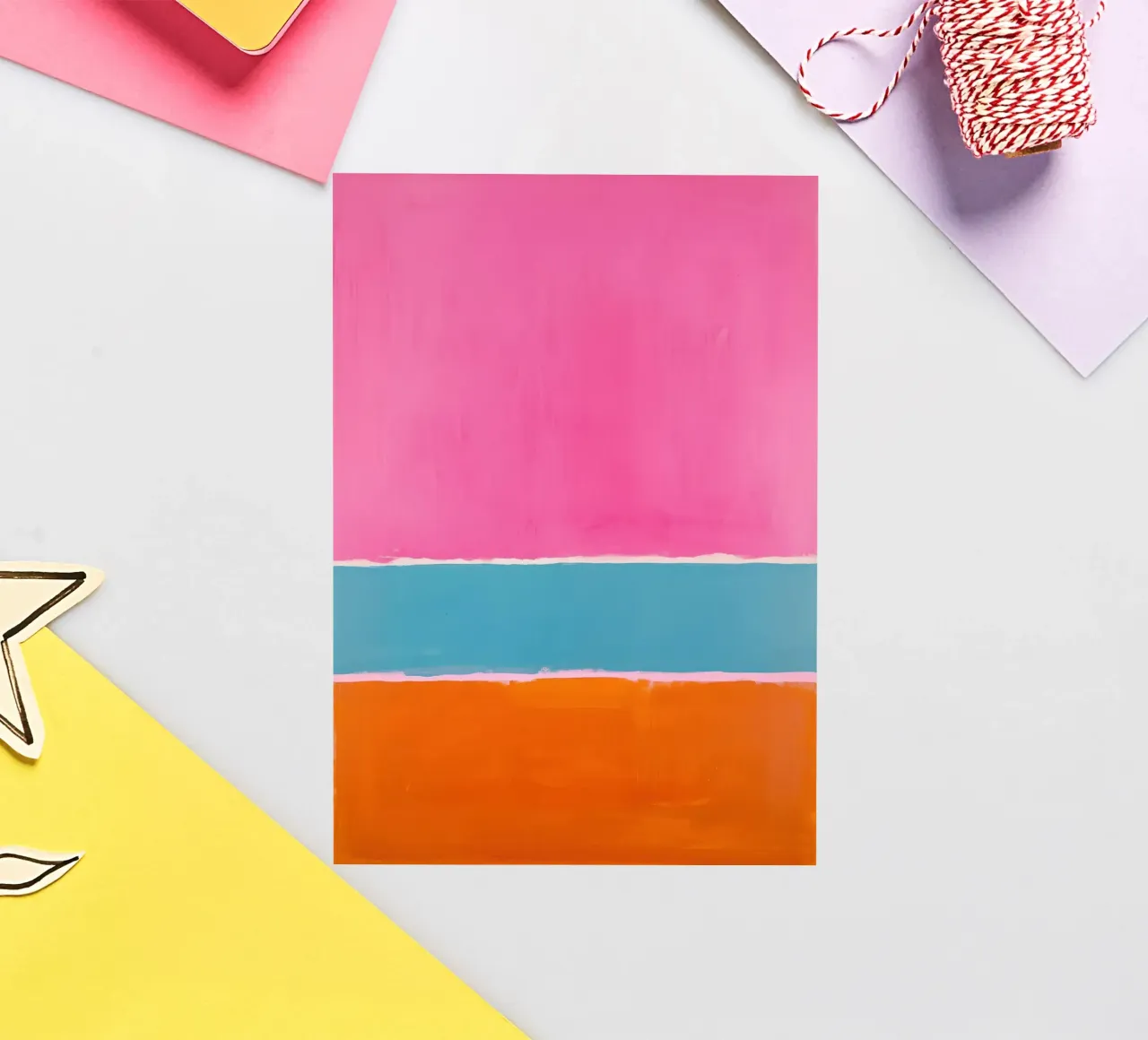 Juego de colores en tres capas pegatina de Euphoria Theresa