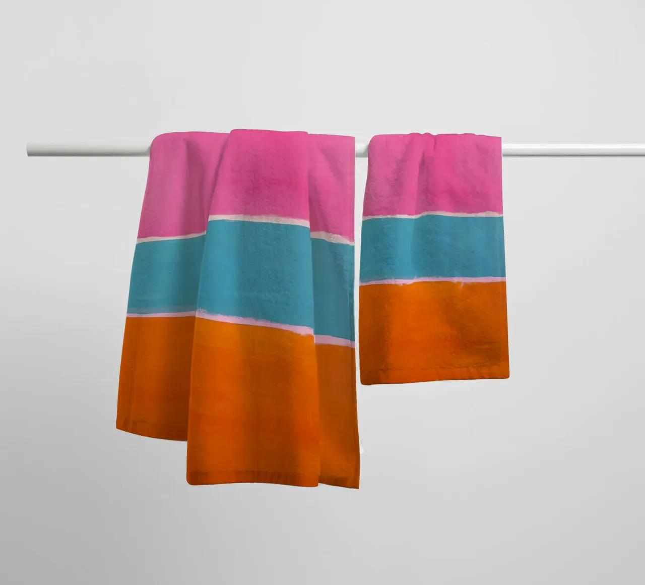 Three-layer play of colours towel by Euphoria Theresa
