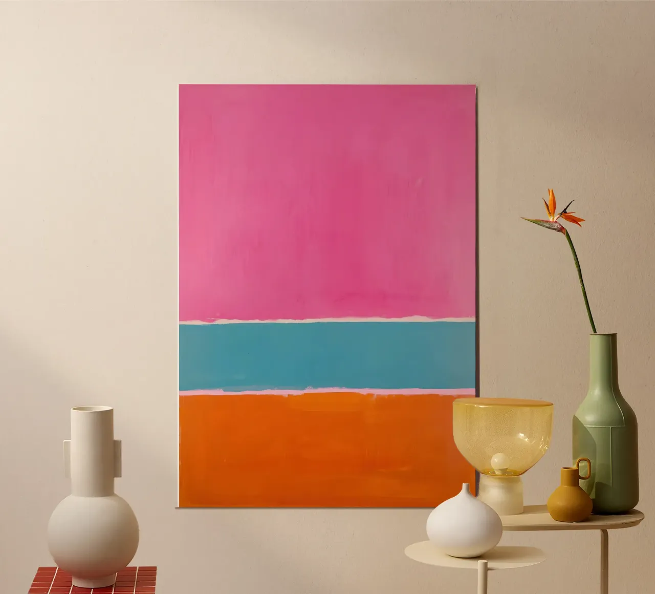 Three-layer play of colours alu-dibond by Euphoria Theresa